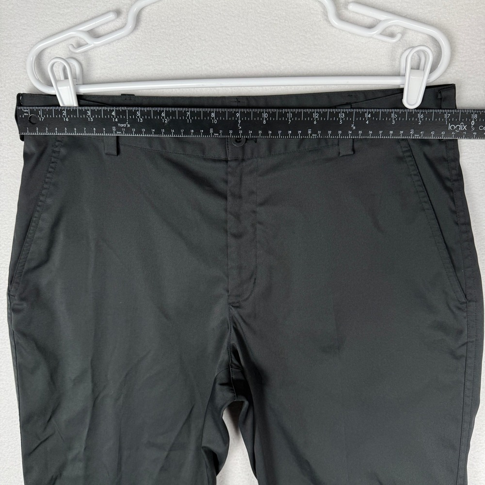 Nike Golf Dri-FIT Flat Front Pants Mens 34x32 Black Chino 597323-012 - Picture 5 of 10
